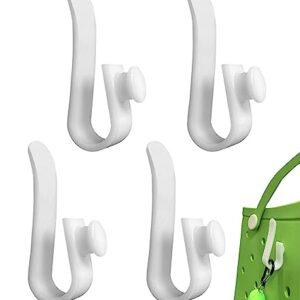 Aovaely 4 Pack Beach Bag Charms Hooks, Beach Bag Accessories Inserts for Hanging Key Cup Holder Tote Bag Accessories for Beach Camping