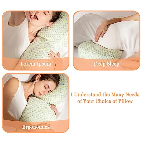 SESI Pregnancy Pillows for Sleeping, Maternity Pillow for Pregnant Women with Detachable and Adjustable Pillow Cover - Pregnancy Body Pillow Support for Back, Legs, Belly, Hips (Green)