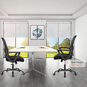 Office Chair, Desk Chair, Ergonomic Home Office Desk Chairs, Computer Gaming Chair with Comfortable Armrests, Mesh Desk Chairs with Wheels, Office Desk Chair, Mid-Back Task Chair with Lumbar Support