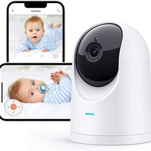 Baby Monitor - 2K Ultra HD Video Baby Monitor with Camera and Audio - Baby Camera Monitor WiFi Smartphone with Night Vision, Video Recording, App Control, Motion Detection/Tracking, 2-Way Audio