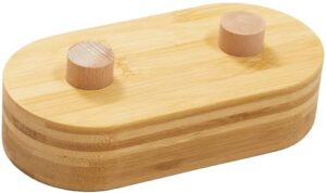 bamboo toddler balance beam with stepping stones accessories-oval