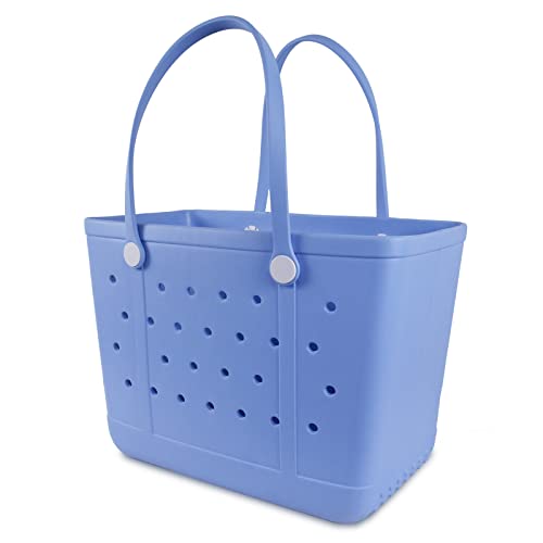 Addoklm Large Lightweight Rubber Beach Bag & Blue Tote Bags