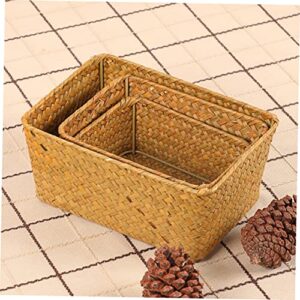 Closet Dresser Box Mini Mini Food Kids Mini Wicker Basket Seagrass Shelf Bins Kids Dressers Storage Box Storage Basket Storage Rack Wooden Bamboo The Basket Woven Baskets