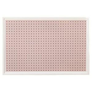 ARTAWEIN Pegboard Organizer - Craft Peg Board, Nursery Storage, Wall Organizer and More, Comes with 1 x Free Shelf Fits Most 1/4" and 1/8" Pegboard Accessories (Pink)