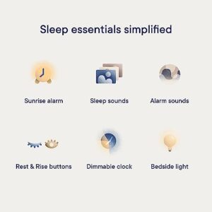 Hatch Restore 2 | Sunrise Alarm Clock | Sound Machine | Bedside Dream Machine | Smart Light | White Noise | Custom Sleep Routines | Dimmable Clock | Deep Sleep | Gentle Alarm | Wake Up Rested | Slate