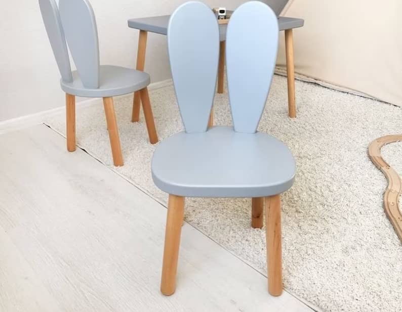 Wooden Kids Table and Chair Set, Wooden Table, Wooden Chair for Kids, Montessori Table and Chair, Wooden Activity Table