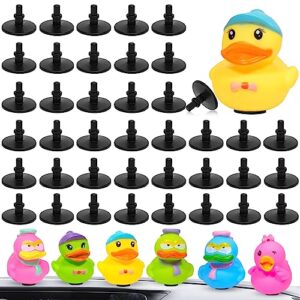 oleoletoy 40pcs duck plug - rubber duck mount, rubber duck holder for jeep dash and fixed display, gift for jeep lover, black (excluding rubber duck)