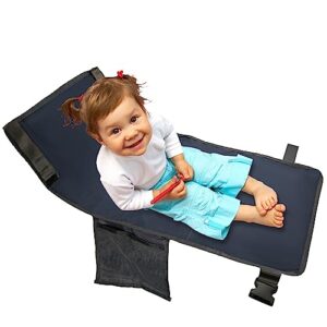 kids airplane bed, airplane seat extender for kids toddler travel bed portable waterproof toddler airplane bed airplane travel accessories for kids (gray)