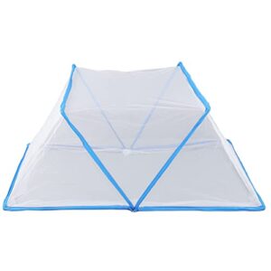 Baby Crib Tent, Mosquito Net Tent Foldable Portable Ventilate Summer Bedroom Net Tent for Baby Kids Students (Blue)