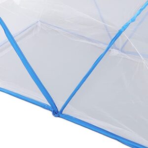 Baby Crib Tent, Mosquito Net Tent Foldable Portable Ventilate Summer Bedroom Net Tent for Baby Kids Students (Blue)