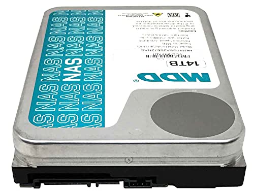 MDD (MD14TSATA25672NAS) 14TB 7200 RPM 256MB Cache SATA 6.0Gb/s 3.5" Internal NAS Hard Drive - 5 Years Warranty (Renewed)