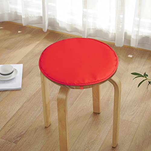 TUNKENCE Stool Cushion Office Chair Pads Chair Pad Covers Round Garden Chair Pads Seat Cushion with Ties for Outdoor Bistros Stool Patio Dining Room Four Ropes, 15 Inch