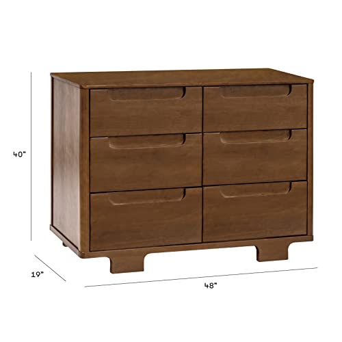 Babyletto Yuzu 6-Drawer Dresser in Natural Walnut, Greenguard Gold Certified