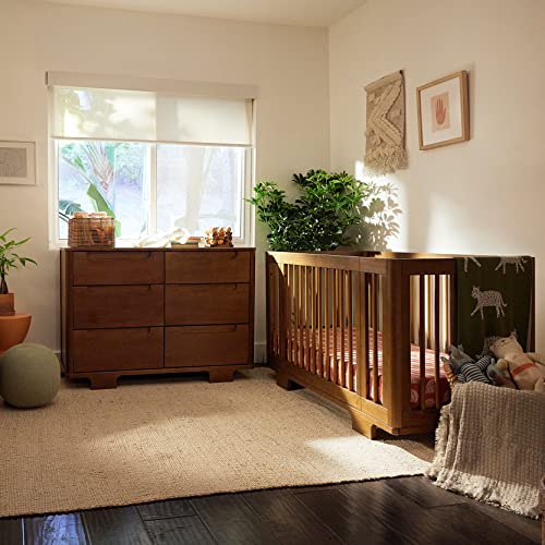 Babyletto Yuzu 6-Drawer Dresser in Natural Walnut, Greenguard Gold Certified