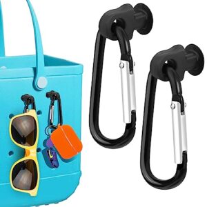 2pcs key holder for bogg bag, accessories for bogg bags original x large, insert charm carabiner keychain compatible with bogg bag beach tote bag for finding your keys in your bogg bag quickly