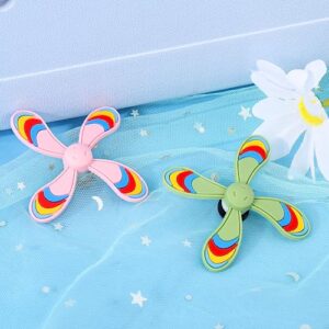 BSRESIN Windmill Charms Compatible with Bogg Bag, Pink+Green Pinwheel Shape Charms Compatible with Simply Southern Bogg Bags