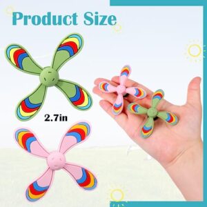 BSRESIN Windmill Charms Compatible with Bogg Bag, Pink+Green Pinwheel Shape Charms Compatible with Simply Southern Bogg Bags