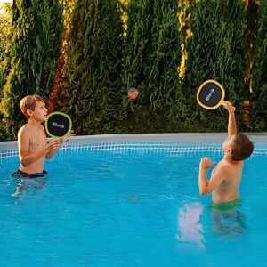 Portable Paddles and Bouncy Balls Set for Kids or Adults’ Indoor Outdoor Activities, Sport Game for Beginner or Intermediate Fun Play, Swing Racket in Beach Pool Backyard Playground Lawn Park or Court