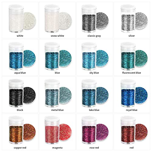 ✪ Various Craft Glitter Powder Suitable for Resin Crafts Body Face and Nails