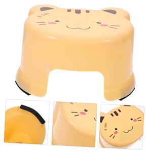 Cartoon Plastic Stool Stools Potty for Toddler ' Step Stools Potty Training Stool Step Stool Chair Stool for Girls Step Stool for Bathroom Stools for Classroom Yellow