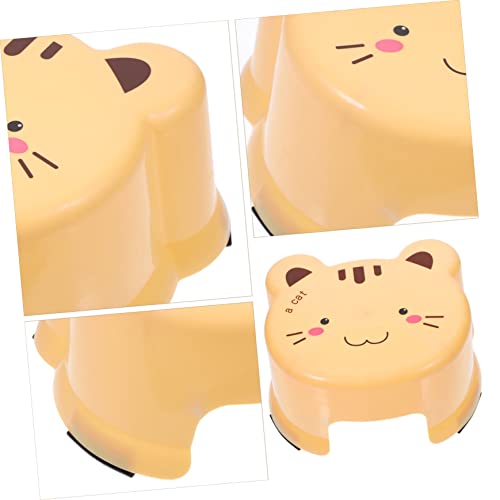 Cartoon Plastic Stool Stools Potty for Toddler ' Step Stools Potty Training Stool Step Stool Chair Stool for Girls Step Stool for Bathroom Stools for Classroom Yellow