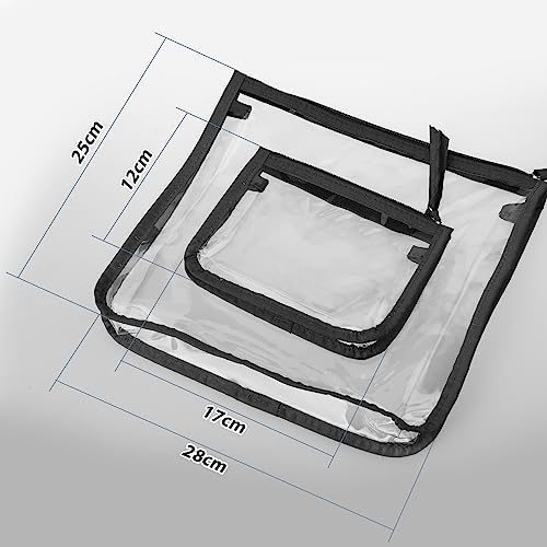 Accessories Inserts for Bogg Bag, Clear Zipper Insert Bags compatible with Bogg bag Insert Pocket for Decorative Travel Bag Organizer Storage