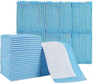 100 pack disposable changing pad,high absorbent diaper changing pads,waterproof leak proof baby disposable underpads incontinence bed pads,breathable chucks pads for adult child baby pets,18x24inch