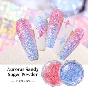 Nail Glitter Powder Sparkle Holographic Sequins Flakes Ice Queen Mermaid Nail Art Crystal Diamond Powder Dust for Women Girls Nail Art Decoration/Face/Body/DIY Crafting (01)