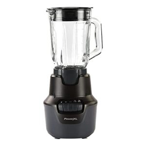 powerxl™ boost blender, 4 speed, 800 watts, 48-oz glass jar, black