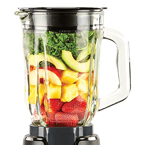 PowerXL™ Boost Blender, 4 Speed, 800 Watts, 48-oz Glass Jar, Black