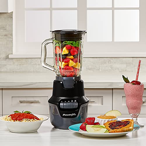 PowerXL™ Boost Blender, 4 Speed, 800 Watts, 48-oz Glass Jar, Black