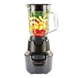 PowerXL™ Boost Blender, 4 Speed, 800 Watts, 48-oz Glass Jar, Black