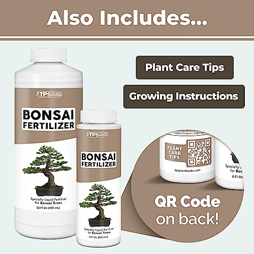 Bonsai Fertilizer for All Bonsai Trees, Great for Root Soaks, Liquid Plant Food 8 oz (250mL)