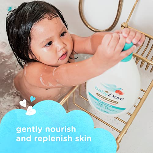 Baby Dove Sensitive Skin Care Baby Wash For Baby Bath Time Rich Moisture Tear-Free and Hypoallergenic 34 oz