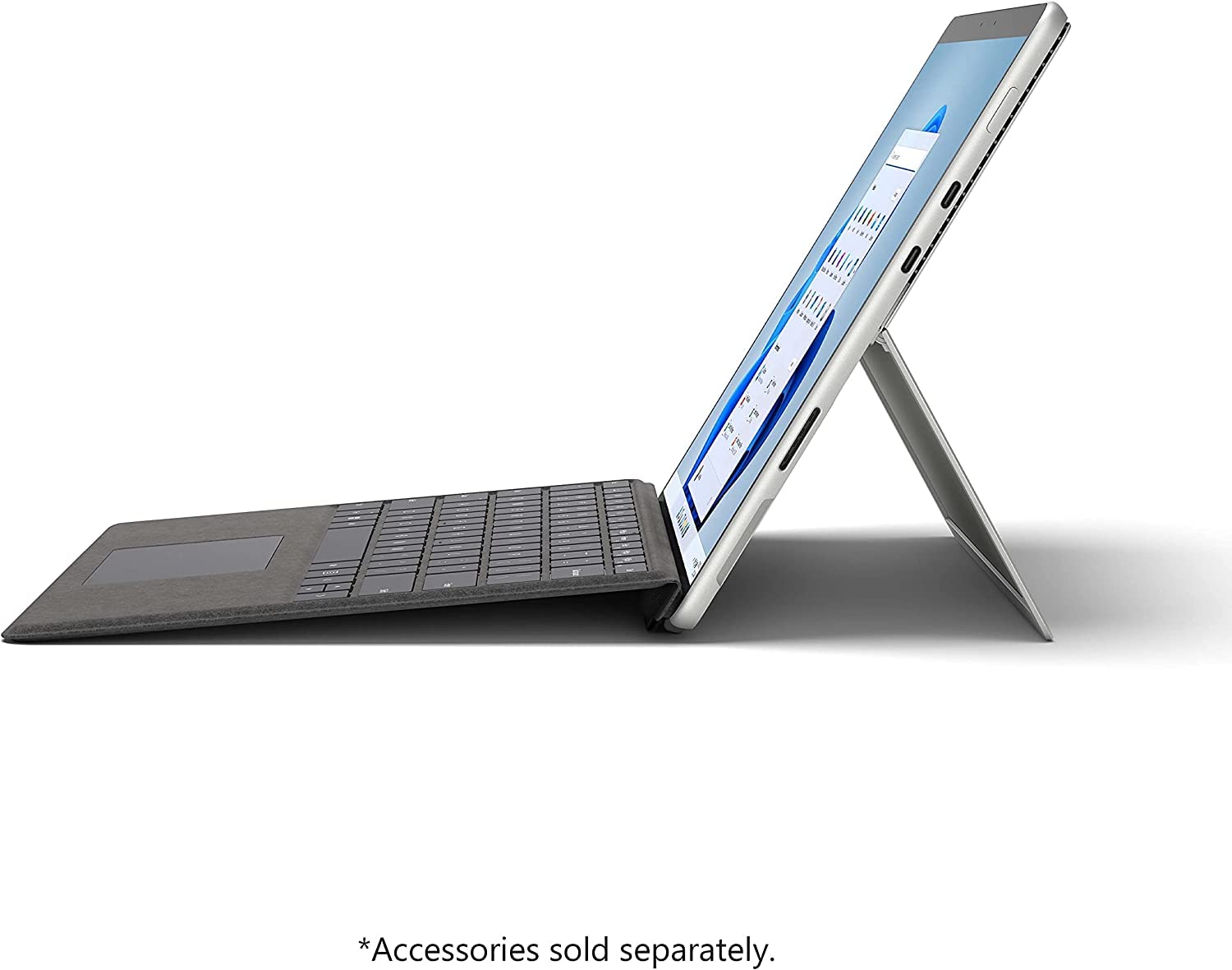 Microsoft Surface Pro 8 Tablet, LTE, Intel i5-1145G7, 16GB RAM, 256GB SSD, Intel UHD Graphics, 13" Touchscreen Display, Windows 11 Pro Laptop Computer, Platinum, EIP-00001 (Renewed)