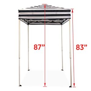 Impact 4'x4' Pop up Changing Dressing Room, Black and White & Quik Shade Set of 4 Heavy Duty Weight Plates for Securing Instant and Pop-Up Canopies and Tents