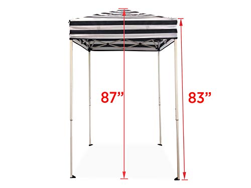 Impact 4'x4' Pop up Changing Dressing Room, Black and White & Quik Shade Set of 4 Heavy Duty Weight Plates for Securing Instant and Pop-Up Canopies and Tents