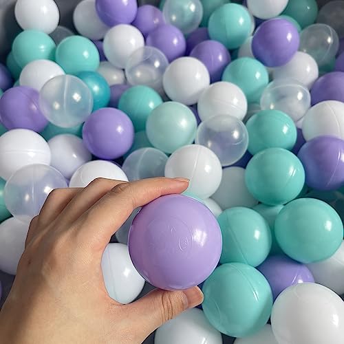 Purple Ball Pit Balls 100 Count Ocean Play Balls for Babies Ball Pits & Playpen,Soft Plastic Pool Balls for Birthday Parties Decorations - Playground Toys Tents Balls Indoor & Outdoor 2.2"