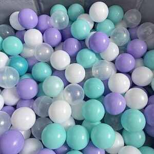 Purple Ball Pit Balls 100 Count Ocean Play Balls for Babies Ball Pits & Playpen,Soft Plastic Pool Balls for Birthday Parties Decorations - Playground Toys Tents Balls Indoor & Outdoor 2.2"