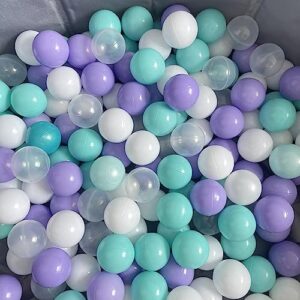 Purple Ball Pit Balls 100 Count Ocean Play Balls for Babies Ball Pits & Playpen,Soft Plastic Pool Balls for Birthday Parties Decorations - Playground Toys Tents Balls Indoor & Outdoor 2.2"