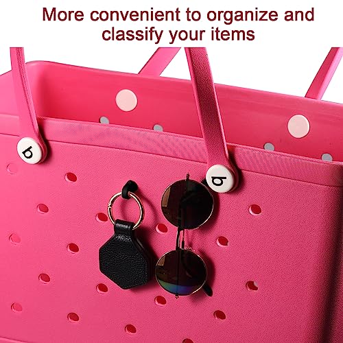 3pcs Keychain Hanger for Bogg Bag, Plastic Hooks Compatible with Bogg Bag Accessories for Bogg Bags Suitable for Charms Tassel Keychains (Black)