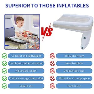 SMEKLYN Toddler Airplane Travel Bed, Airplane Seat Extender Footrest for Kids, Portable Baby Travel Essentials for Flying, Kids Foot Leg Rest Hammock Cot for Flights