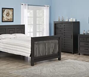 Soho Baby 40088940 Manchester Crib to Full-Size Bed Conversion Kit, Smooth Black Iron Finish, GreenGuard Gold Certified