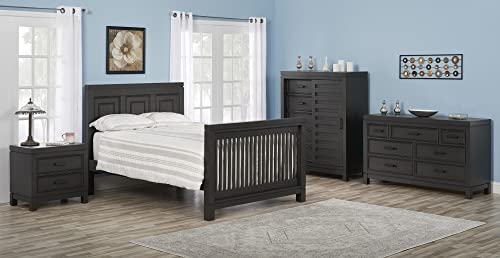 Soho Baby 40088940 Manchester Crib to Full-Size Bed Conversion Kit, Smooth Black Iron Finish, GreenGuard Gold Certified