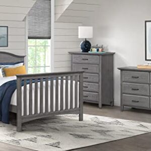 Soho Baby 44088530 Chandler Crib to Full-Size Bed Conversion Kit, Wire Brush Graphite Gray Finish, GreenGuard Gold Certified