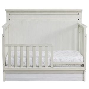 Soho Baby 49095480 Ellison Crib to Toddler Bed Guard Rail Conversion Kit, Wire Brush Rustic White Finish, GreenGuard Gold Certified