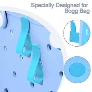 5PCS Hooks Accessories for Bogg Bags, Insert Charm Cutie Cup Holder Connector Key Holder Mask Holder (Lake Blue)