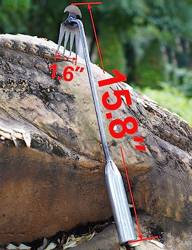 New Weeding Artifact Uprooting Weeding Tool, 16" Weed Puller, 4 Teeth Manganese Steel Forged Hand Weeder, Dual Purpose Hand Remover for Garden Yard Farm Weed Removal for Garden Yard Farm Weed Removal