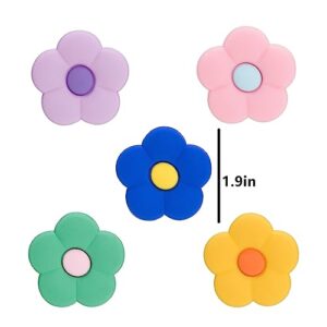 Enruiya Charms for Bogg Bags Flower Charms Accessories for Women Rubber Simply Southern Beach Totes Decoration