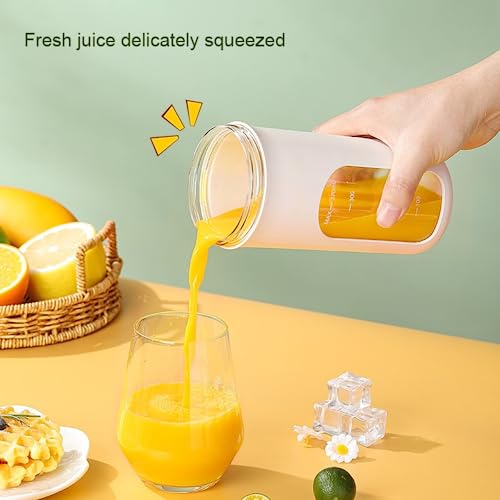 Electric Juicer, Mini Portable Blender, Fruit Mixers Fruit Extractors Multifunction Juice Maker Machine Blender Smoothies Mixer, 370ml (white)